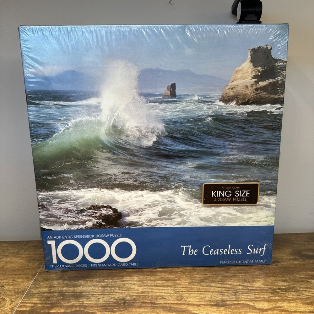 New Sealed The Ceaseless Surf 1000 Pc King Size‎ Jigsaw Puzzle Springbok PZL5921